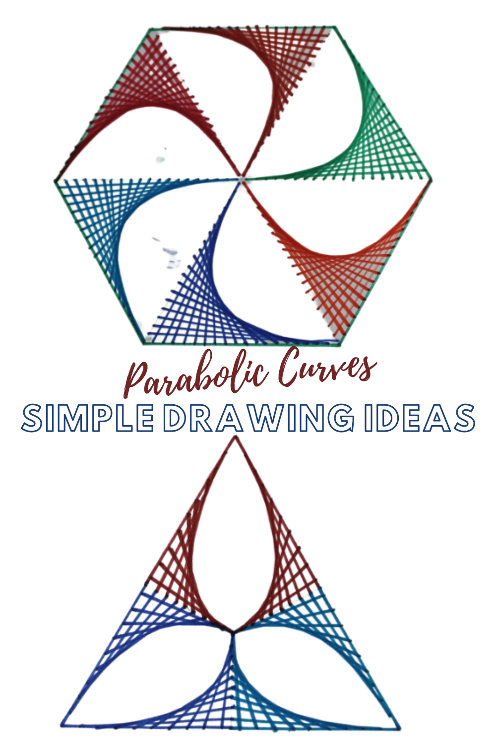 How To Draw Geometric Designs Parabolic Curve Art Sparklingbuds