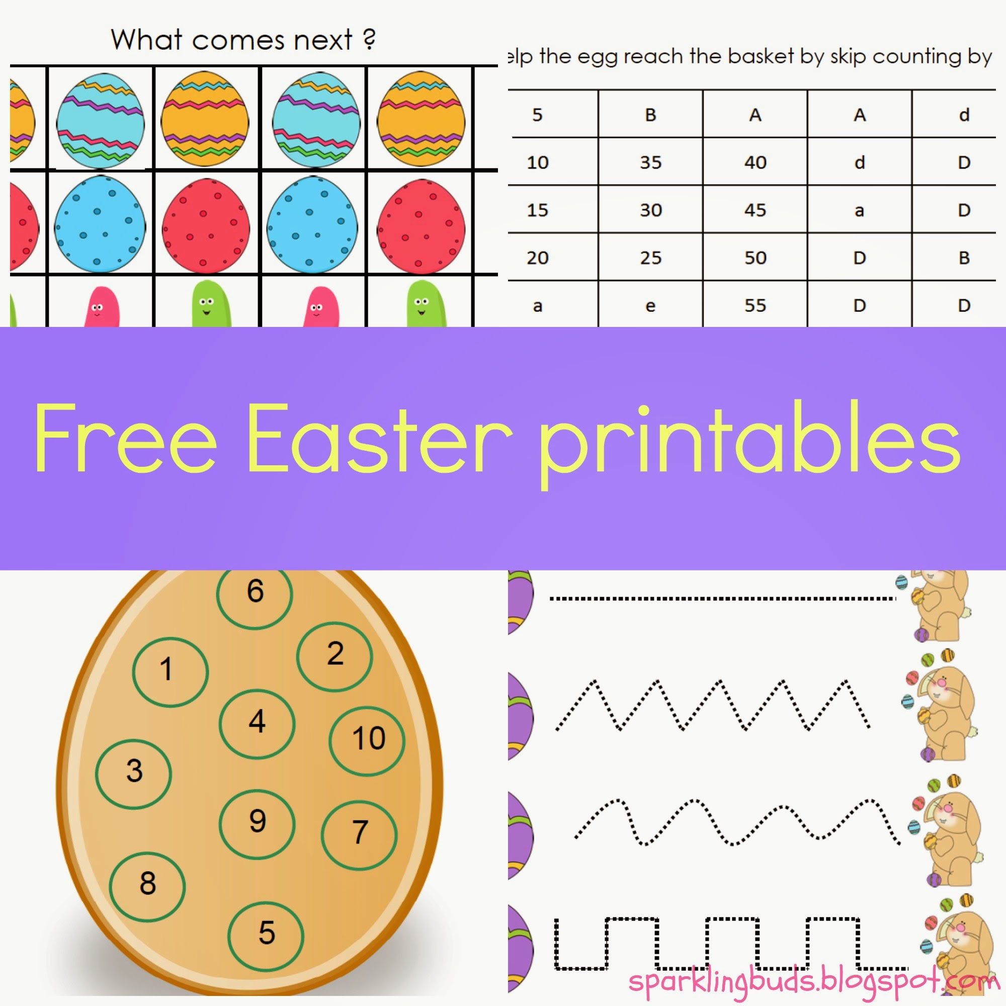 Free Easter Printables Sparklingbuds