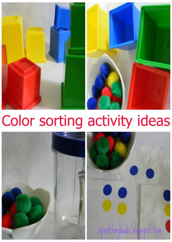 Color sorting activities : Ice Play – sparklingbuds