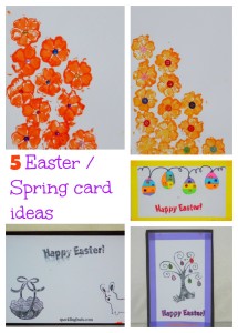 Make Easter cards with preschoolers – sparklingbuds