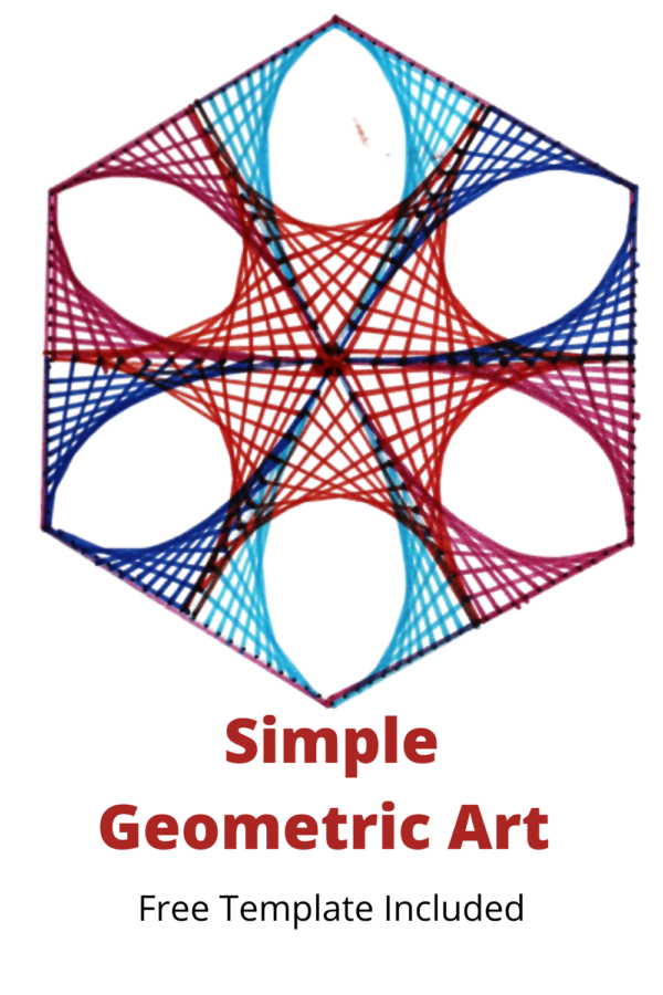 How To Draw Simple Geometric Art – Free Worksheet – sparklingbuds