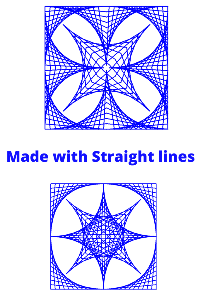 Made with Straight lines